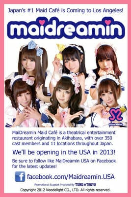 Maid Cafe to Open in Los Angeles