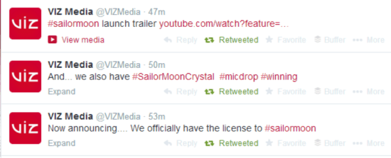 Sailor Moon - Announcement Tweets