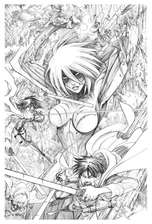 Attack on Avengers Female Titan Print - 20141114