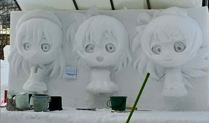 Early Peek At The Love Live! Snow Sculpture Melts Hearts, Steals Souls