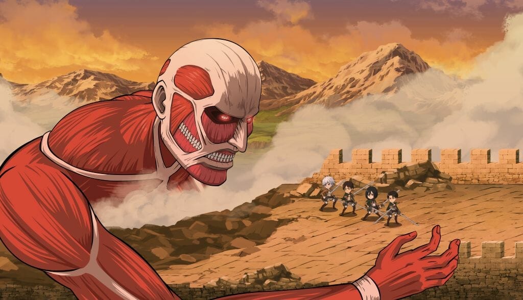 Collaboration Event with Popular Anime “Attack on Titan” Begins in
