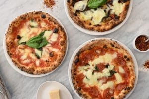 Stock Photo of pizzas offered by Eataly
