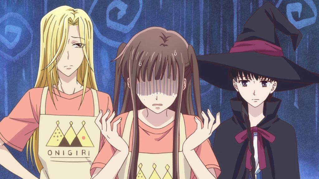 Fruits Basket (2019) Anime Still - Tohru with Arisa Uotani and Saki Hanajima