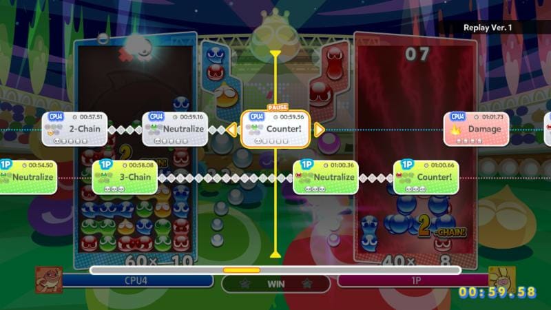 Puyo Puyo Champions Gameplay Screenshot - CPU Training