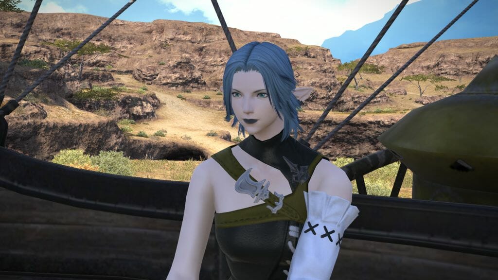 The Skyes The Limit - 20190506 Entry - Screenshot - Skye seated in a wagon during the Final Fantasy XIV Introduction