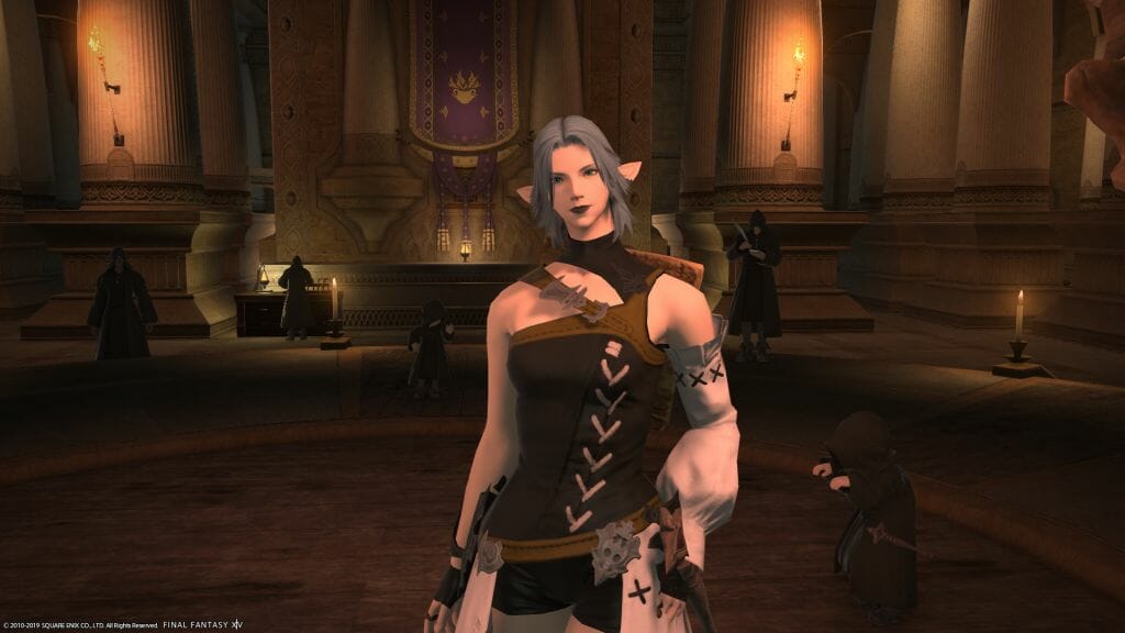 Skye Grandeterre: a Duskwight Elezen from Final Fantasy XIV who resides on the Zalera server.