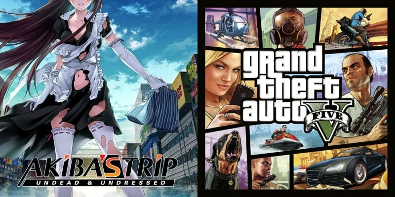 Akibas Trip Undead and Undressed - GTA V - Combined Boxart