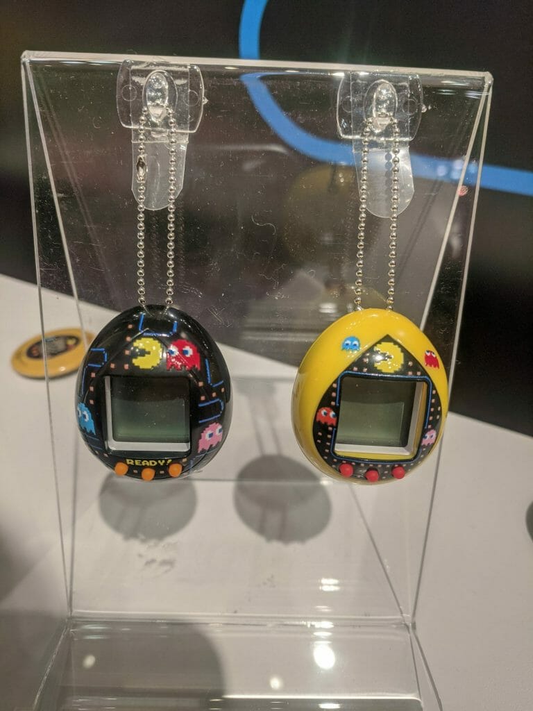 Photo of two Tamagotchi with Pac-Man designs