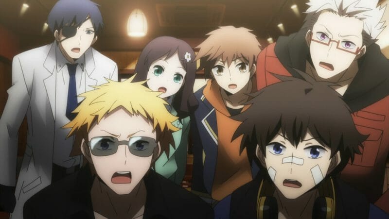 Re:Hamatora Anime Still - six people gawk at the camera