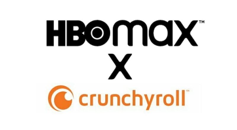 HBO Max and Cruchyroll corporate logos