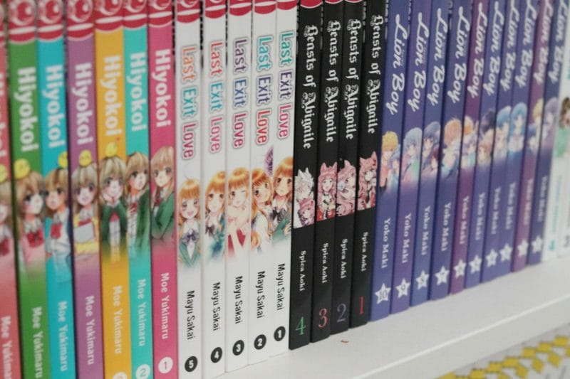 Stock Photo of TOKYOPOP manga, taken in a bookstore in Germany