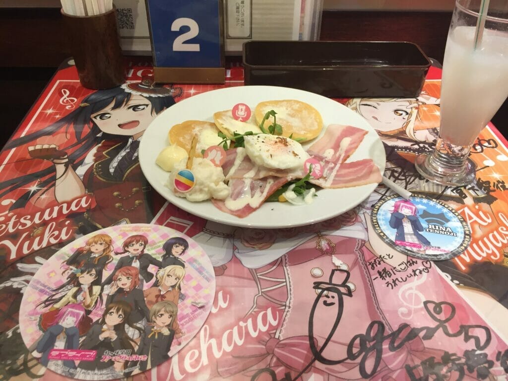 Love Live! Nijigaku SEGA Collabo Cafe in Akihabara, 2018