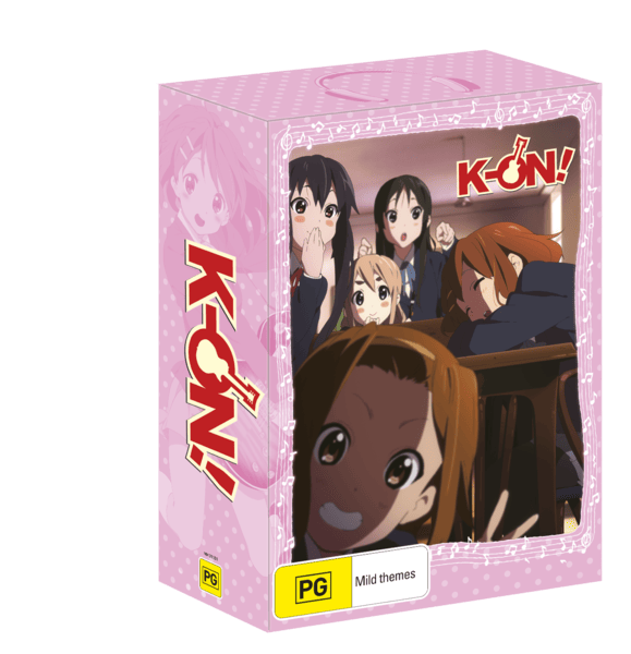 The candy pink Madman box set for season one of K-On!