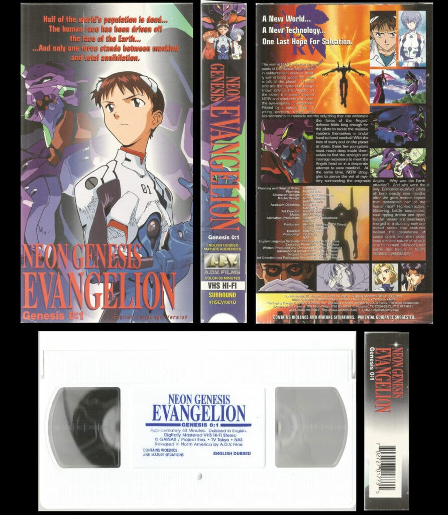 Neon Genesis Evangelion - Vintage 90’s Anime VHS Tapes - Japanese Dub ...