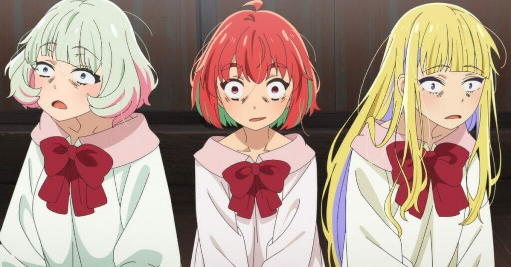 The three main Healer Girls, looking exhausted