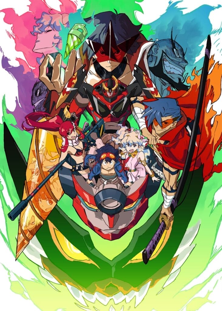 Key visual for the re-release of Gurren Lagann the Movie