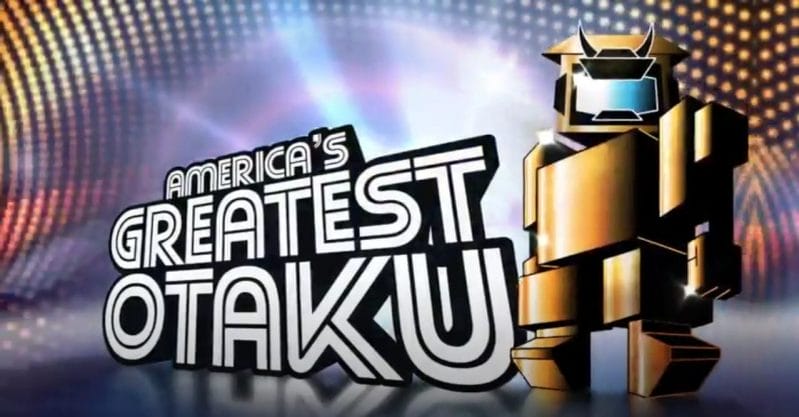 A cartoon robot standing next to text that reads "America's Greatest Otaku"